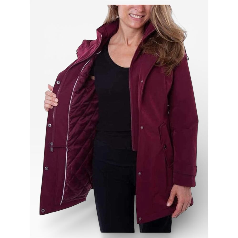 NWT HFX All Weather Trench Coat – Zinfandel – XL - Picture 2 of 4
